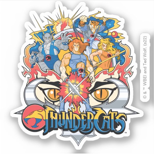 ThunderCats | Firey Group Graphic Sticker (Voorkant)