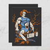 ThunderCats | Lion-O — Elektrisch grafisch Briefkaart (Voorkant / Achterkant)