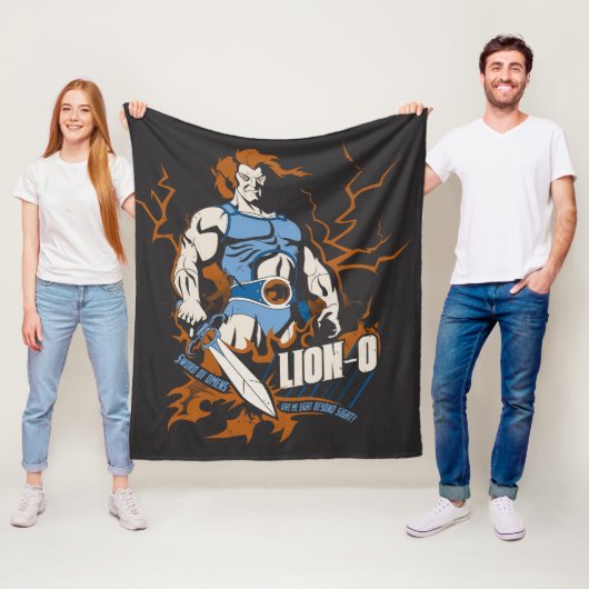 ThunderCats | Lion-O — Elektrisch grafisch Fleece Deken (In situ)