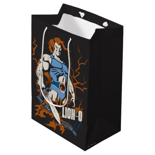 ThunderCats | Lion-O — Elektrisch grafisch Medium Cadeauzakje (Voorkant Gekanteld)