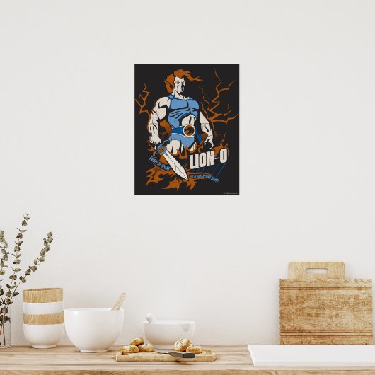 ThunderCats | Lion-O — Elektrisch grafisch Poster (Keuken)