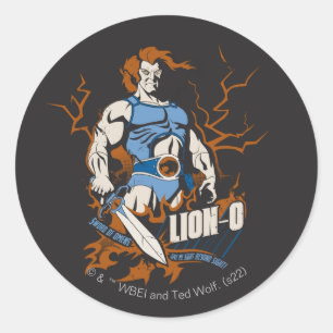 ThunderCats   Lion-O — Elektrisch grafisch Ronde Sticker