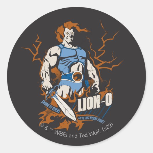 ThunderCats | Lion-O — Elektrisch grafisch Ronde Sticker (Voorkant)