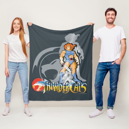 ThunderCats | Lion-O Halfttone Shadow Graphic Fleece Deken (In situ)