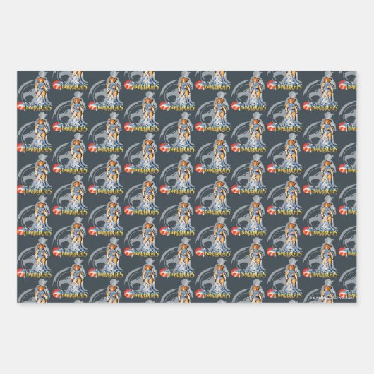 ThunderCats | Lion-O Halfttone Shadow Graphic Inpakpapier Vel (Voorkant)