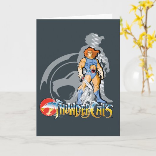 ThunderCats | Lion-O Halfttone Shadow Graphic Kaart (Gele Bloem)