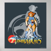 ThunderCats | Lion-O Halfttone Shadow Graphic Poster (Voorkant)