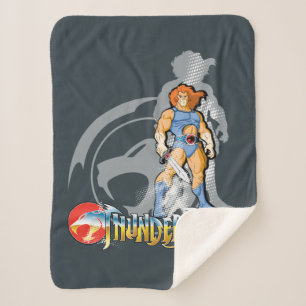 ThunderCats   Lion-O Halfttone Shadow Graphic Sherpa Deken