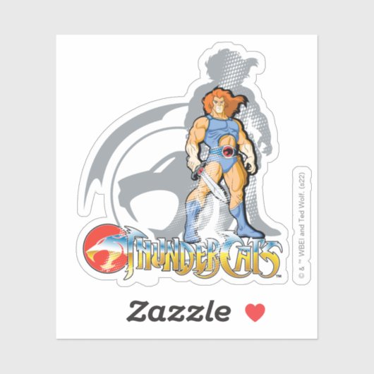 ThunderCats | Lion-O Halfttone Shadow Graphic Sticker (Vel)