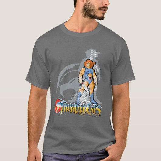 ThunderCats | Lion-O Halfttone Shadow Graphic T-shirt (Voorkant)