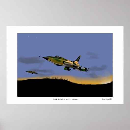 Thunderchief Sunrise Vietnam 1967 Poster (Voorkant)