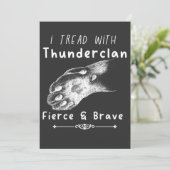 ThunderClan pride-strijders kattenliefhebber Kaart (Staand voorkant)
