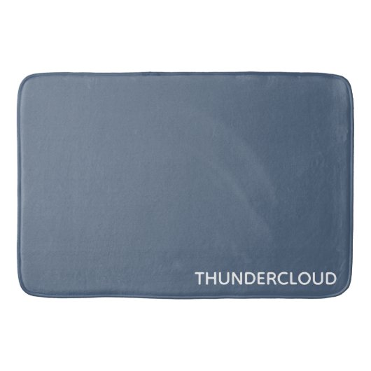 Thundercloud Blauw-grijze kleurennaam Badmat (Voorkant)