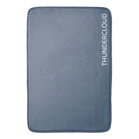 Thundercloud Blauw-grijze kleurennaam Badmat (Voorkant Verticaal)