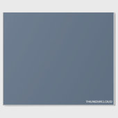 Thundercloud Blauw-grijze kleurennaam Cadeaupapier (Vlak)