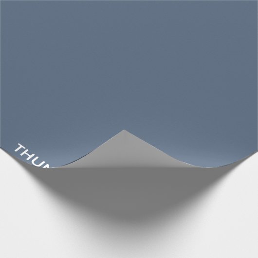 Thundercloud Blauw-grijze kleurennaam Cadeaupapier (Hoek)