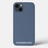 Thundercloud Blauw-grijze kleurennaam Case-Mate iPhone Case (Achterkant)