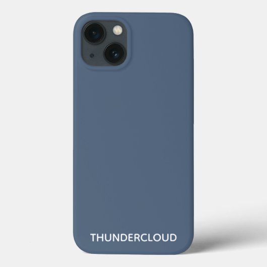 Thundercloud Blauw-grijze kleurennaam Case-Mate iPhone Case (Achterkant)