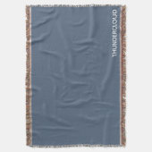 Thundercloud Blauw-grijze kleurennaam Deken (Voorkant Verticaal)