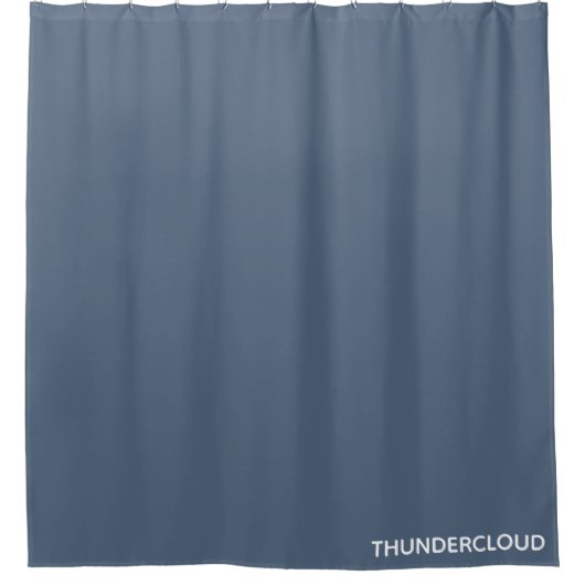 Thundercloud Blauw-grijze kleurennaam Douchegordijn (Voorkant)