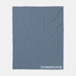 Thundercloud Blauw-grijze kleurennaam Fleece Deken