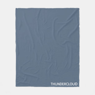 Thundercloud Blauw-grijze kleurennaam Fleece Deken