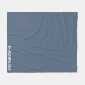 Thundercloud Blauw-grijze kleurennaam Fleece Deken (Voorkant (Horizontaal))