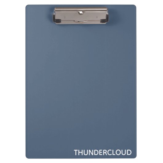 Thundercloud Blauw-grijze kleurennaam Klembord (Voorkant)