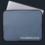 Thundercloud Blauw-grijze kleurennaam Laptop Sleeve<br><div class="desc">Blauwgrijs als dunne wolken</div>