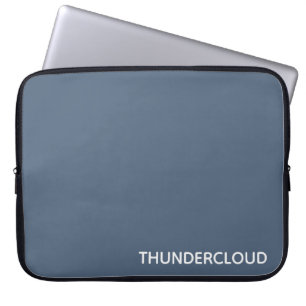 Thundercloud Blauw-grijze kleurennaam Laptop Sleeve
