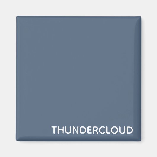 Thundercloud Blauw-grijze kleurennaam Magneet (Voorkant)