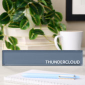 Thundercloud Blauw-grijze kleurennaam Naambordje