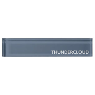 Thundercloud Blauw-grijze kleurennaam Naambordje