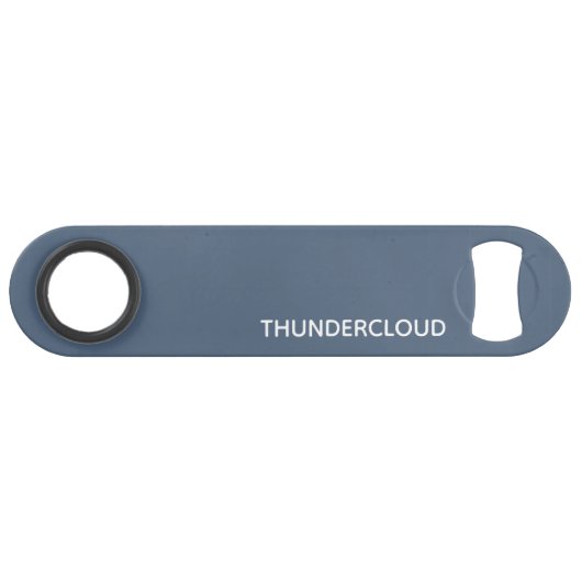 Thundercloud Blauw-grijze kleurennaam Speed Flessenopener (Voorkant (Horizontaal))
