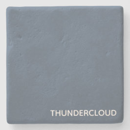 Thundercloud Blauw-grijze kleurennaam Stenen Onderzetter