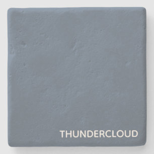 Thundercloud Blauw-grijze kleurennaam Stenen Onderzetter