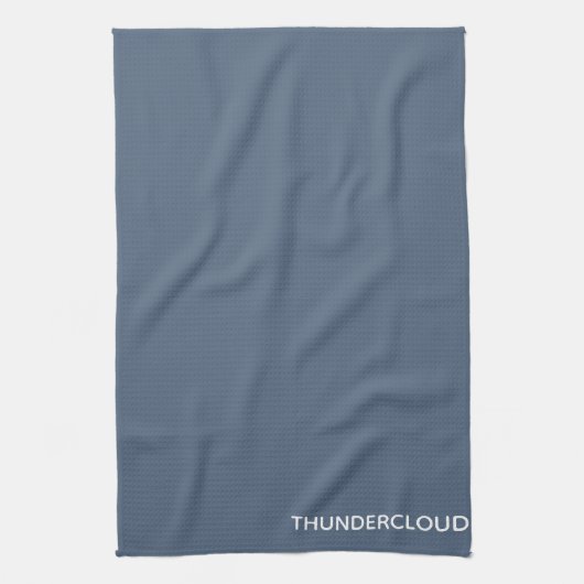 Thundercloud Blauw-grijze kleurennaam Theedoek (Verticaal)