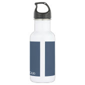 Thundercloud Blauw-grijze kleurennaam Waterfles (Achterkant)