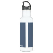 Thundercloud Blauw-grijze kleurennaam Waterfles (Achterkant)