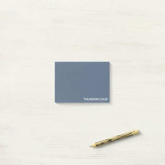 Thundercloud Blue-grey Colour Name Post-it® Notes (Op bureau)