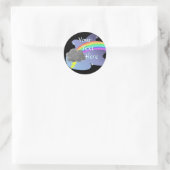 Thundercloud Rainbow Ronde Sticker (Tas)