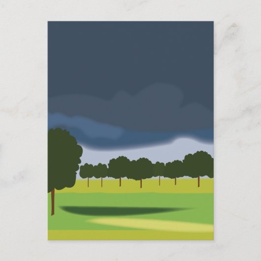 Thunderclouds Clouds Natuur Travel Briefkaart (Voorkant)