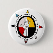 Thunderers Hand Ronde Button 5,7 Cm (Voorkant)