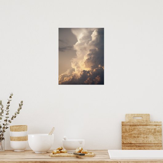 Thunderhead Cloud Heaven Sky Storm Clouds Poster (Keuken)