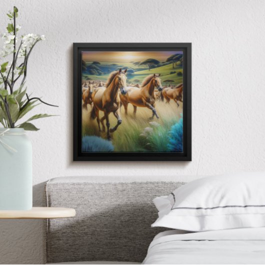 Thundering Hooves: Een kudde paarden in beweging Poster