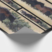 Thundering Mustangs inpakpapier (Hoek)