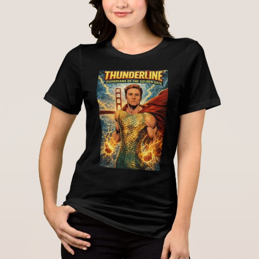 Thunderline Bewakers van de Gouden Poort Tri-Blend Shirt (Voorkant)