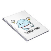 Thunderpants Funny Cloud Underwear Pun Notitieboek (Rechterzijde)