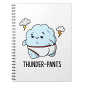 Thunderpants Funny Cloud Underwear Pun Notitieboek (Voorkant)