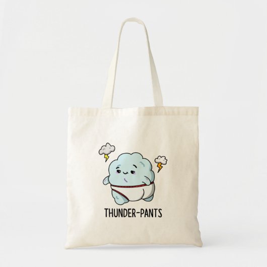 Thunderpants Funny Cloud Underwear Pun Tote Bag (Voorkant)